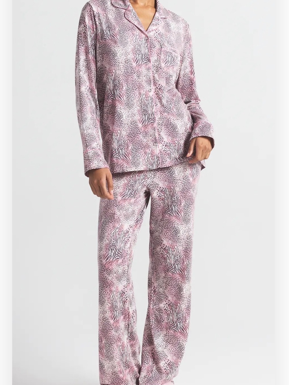 Skims Zebra Print Sleep Set Sz M